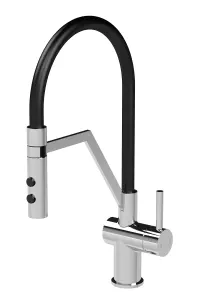 Modern Kitchen Mono Mixer Tap with 1 Lever Handle, 436mm - Chrome