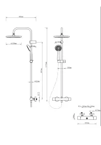 GoodHome Cavally Diverter Shower