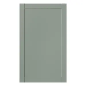 GoodHome Ashmead Matt reed green Shaker Larder Cabinet door (W)600mm (H)1001mm (T)16mm