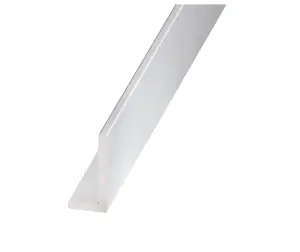 Incolore Anodised Aluminium Unequal L-shaped Angle profile, (L)1m (W)40mm (D)20mm (T)1.5mm