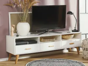 Beliani Modern TV Stand White LIBERTY