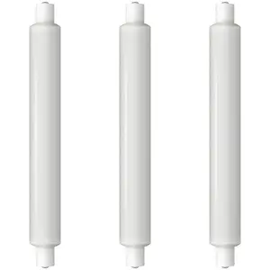 Crompton Lamps LED 221mm Double Ended Tubular 3.5W SCC-S15 Warm White Opal (30W Eqv) (3 Pack)