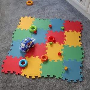 Foam Play Mat Tiles Kids Interlocking Floor Mats 16 Pack by Laeto Tiny And Tikes - INCLUDES FREE DELIVERY