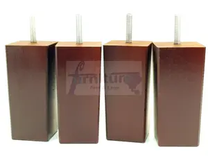 4x REPLACEMENT FURNITURE LEGS SOLID WOOD 110mm HIGH SOFAS CHAIRS SETTEE CABINETS LEGS M8 TSP2055