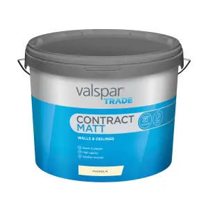 Valspar Trade Contract Magnolia Contract matt Emulsion paint, 10L