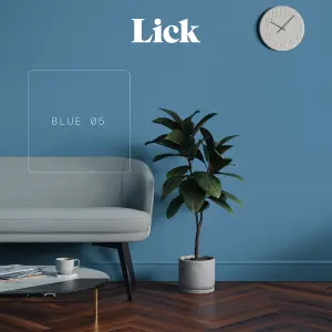 Lick Blue 05 Matt Emulsion paint, 2.5L