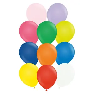 Kalisan Latex Standard Balloons (Pack of 100) Multicoloured (One Size)