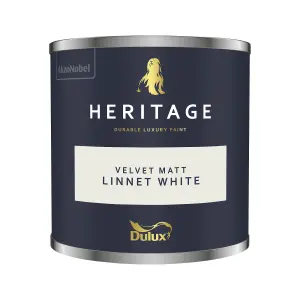 Dulux Heritage Velvet Matt - 125ml Tester Pot - Linnet White