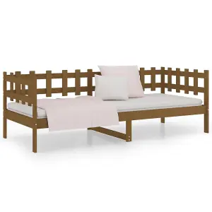 Berkfield Day Bed Honey Brown 90x200 cm Solid Wood Pine