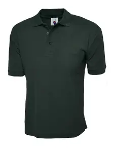 Uneek - Unisex Cotton Rich Poloshirt - 100% Cotton - Bottle Green - Size 3XL