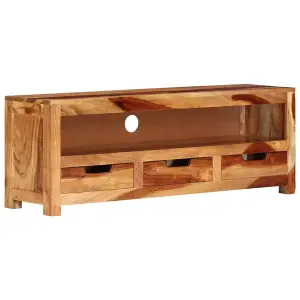 Berkfield TV Cabinet 110x30x40 cm Solid Wood Acacia