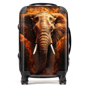 Splashart Elephant and fire Suitcase - Cabin