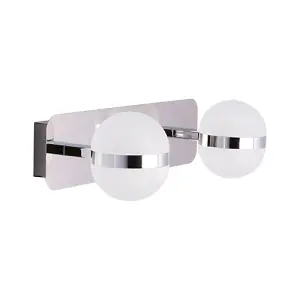 CGC Chrome Twin IP44 Bathroom Wall Light 12W