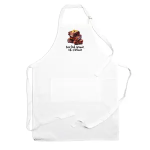 Purely Home Food Pun Novelty Kitchen Apron - Cooking & Baking Gift - Frownie Brownie