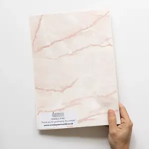 d-c-fix Marble Pink Self Adhesive Vinyl Wrap Film for Kitchen Doors and Worktops A4 Sample 297mm(L) 210mm(W)