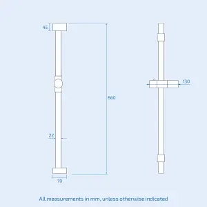 Nes Home 2 Dial Thermostatic Mixer Shower Set, Handset & Riser Slider Rail Kit