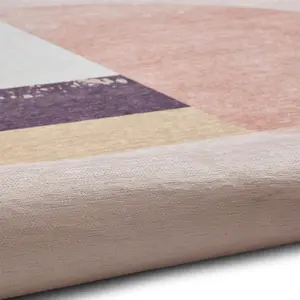 Abstract Rose Luxurious Modern Easy To Clean Rug For Living Room Bedroom & Dining Room-120cm X 170cm