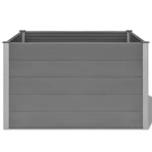 Berkfield Garden Raised Bed WPC 150x100x91 cm Grey