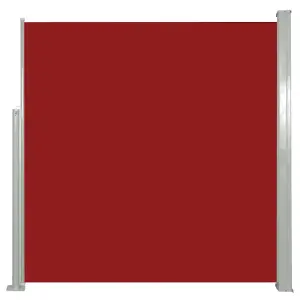 Berkfield Retractable Side Awning 140 x 300 cm Red