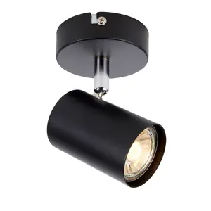 Luminosa Arezzo Single Spotlight Matt Black Paint