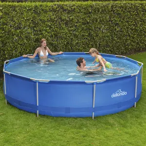 Durable 12ft Steel Frame Garden Pool with Filter Pump - Perfect for Kids Fun