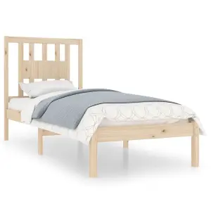 Berkfield Bed Frame Solid Wood 90x190 cm Single