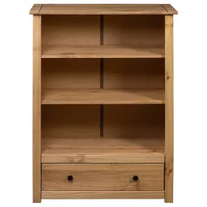 Berkfield Bookcase 80x35x110 cm Solid Pine Wood Panama Range