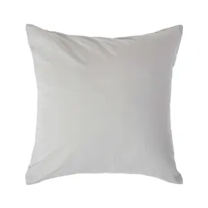 Homescapes Silver Grey Continental Egyptian Cotton Pillowcase 200 TC, 40 x 40 cm