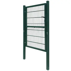 Berkfield 2D Fence Gate (Single) Green 106 x 190 cm