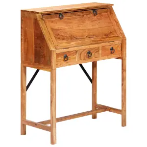 Berkfield Writing Desk 90x40x107cm Solid Acacia Wood