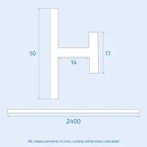 Nes Home Bathroom H-Joint White Trims For Shower Wall Panels PVC Cladding 2.4m Set Of 4 For 10mm Panels