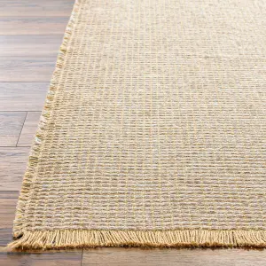 PAVI Becki Owens x Surya Solid and Border Boho Jute Area Rug 120 x 170 cm