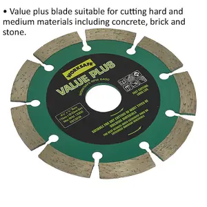 115mm Diamond Cutting Disc Blade for Concrete, Brick, and Stone