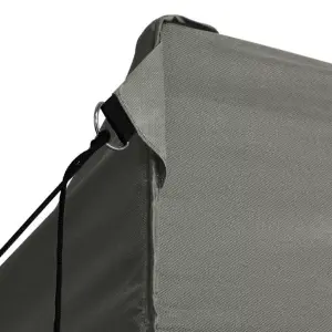 Berkfield Foldable Tent with 3 Walls 3x4.5 m Anthracite