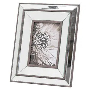 Hill Interiors Tristan Mirrored Wood Photo Frame 5x7