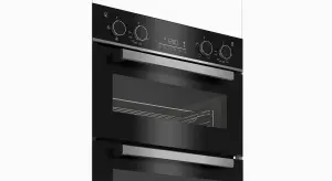 Beko BBDQF24300B Built-in Double Oven - Black