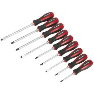 9 PACK Hammer Through Screwdriver Set - Hardened Steel Hammer Strike Chisel