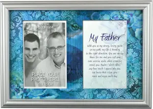 Personal Photo Frame With Stand Memory Picture Print Poem Wall Hanging Message My Father