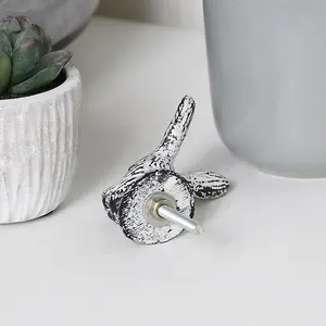 Melody Maison White Rabbit Head Drawer Knob