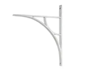 Satin Chrome Tyne Shelf Bracket (314mm x 250mm)