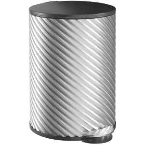 HOMCOM 20L Kitchen Pedal Bin, Stainless Steel Bin with Soft-close Lid, Silver