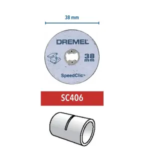 Dremel EZ SpeedClic Cutting disc 38mm x 38mm, Set