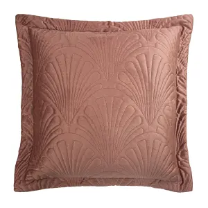 Paoletti Palmeria Embroidered Velvet Polyester Filled Cushion