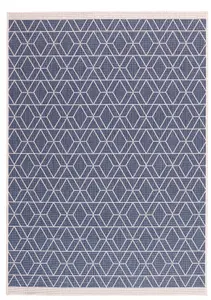 Duo Weave Collection Outdoor Rugs in Diamonds Design