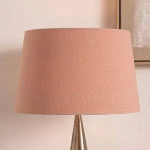 40cm Coral Linen Tapered Table Lampshade Modern Floor Lamp Shade