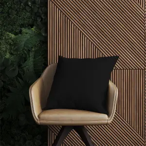 Midnight Black Outdoor Cushion 60cm x 60cm