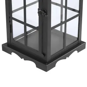 Beliani Traditional Lantern CLARA Metal Black