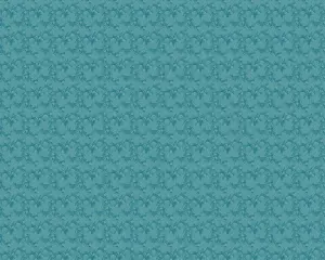 Hoopla Walls Teal Blue Paisley Smooth Matt Wallpaper