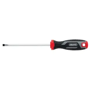 Draper Slotted Parallel Soft Grip Screwdriver, SL5.5 x 125mm 13389