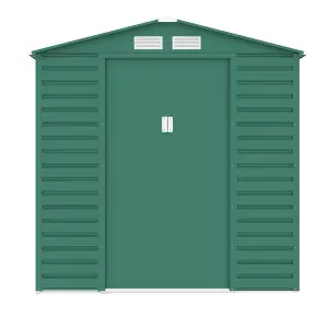 BillyOh Upton Apex Metal Shed - 7x4ft - Green